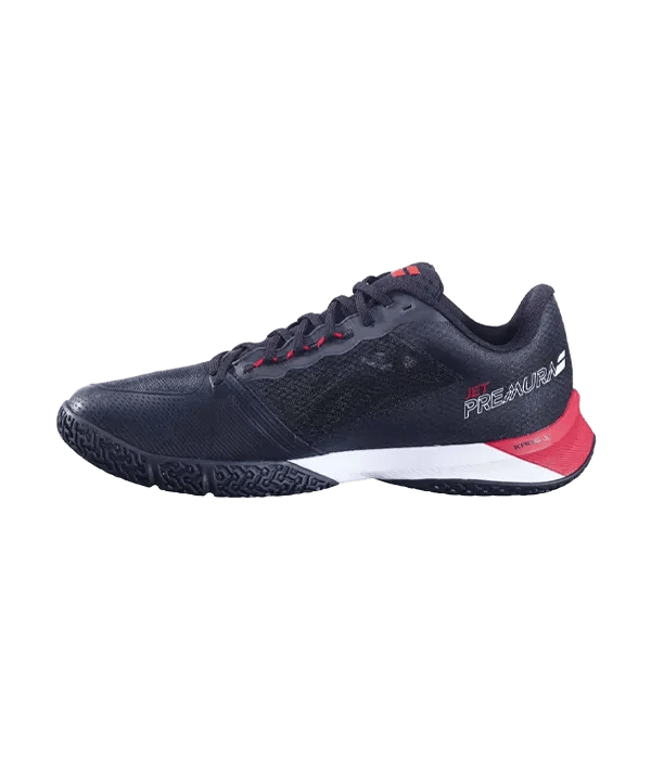 Babolat Jet Premura 2 Padel Shoes: Black/Red Agile Performance Footwear 2025 - CornerCanada