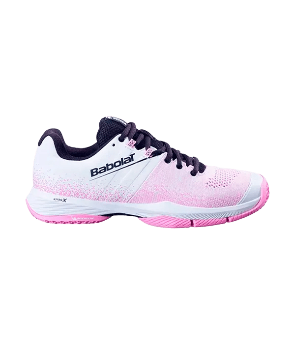 Babolat Sensa Women's Padel Shoes: White/Lilac, Lightweight, Agile, 2025 Edition - CornerCanada