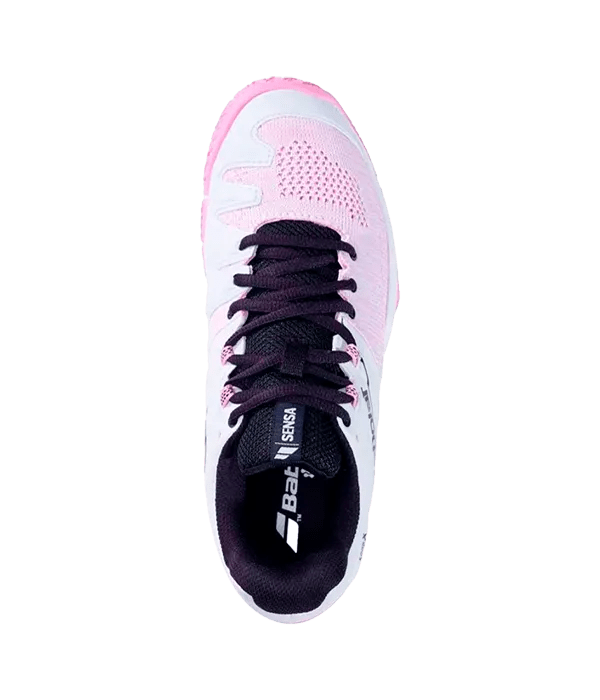 Babolat Sensa Women's Padel Shoes: White/Lilac, Lightweight, Agile, 2025 Edition - CornerCanada
