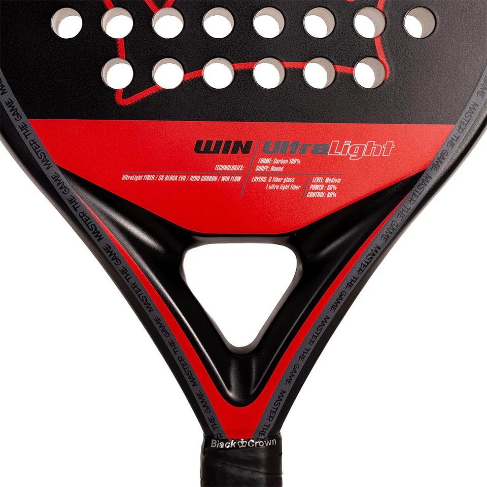 BLACK CROWN WIN Ultralight 2025 Padel Racket - CornerCanada