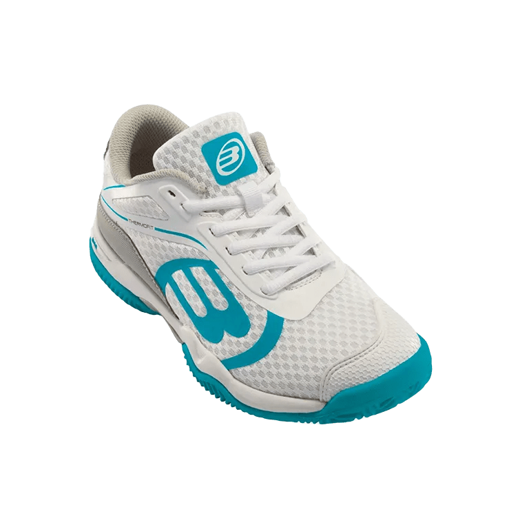 Bullpadel Beker Women's White/Blue Padel Shoes for Optimal Court Performance - CornerCanada