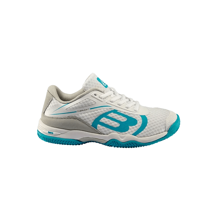 Bullpadel Beker Women's White/Blue Padel Shoes for Optimal Court Performance - CornerCanada