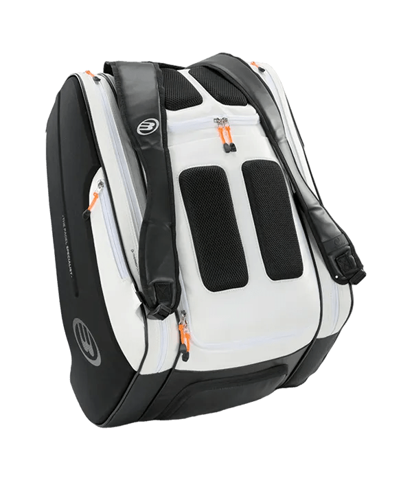 Bullpadel Hack 2025 Padel Bag - Spacious Black/White Thermal Racket Gear - CornerCanada