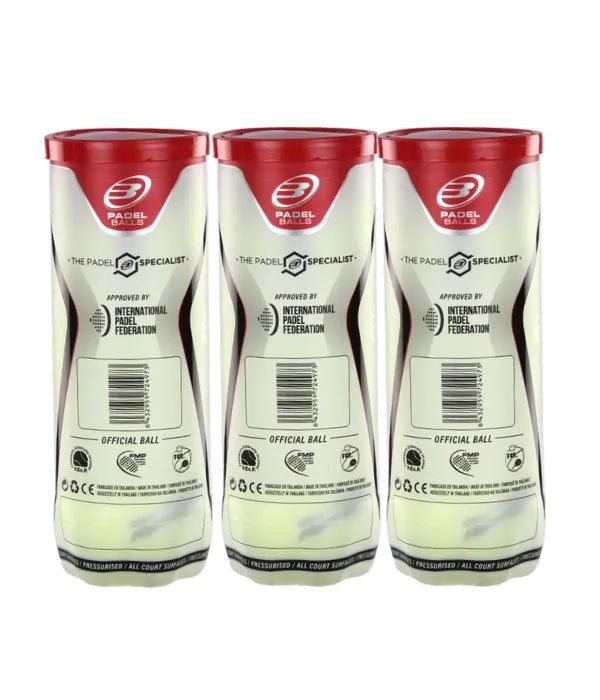 Bullpadel Premium PRO Padel Balls (3 - Pack): Enhanced Speed & Durability - CornerCanada