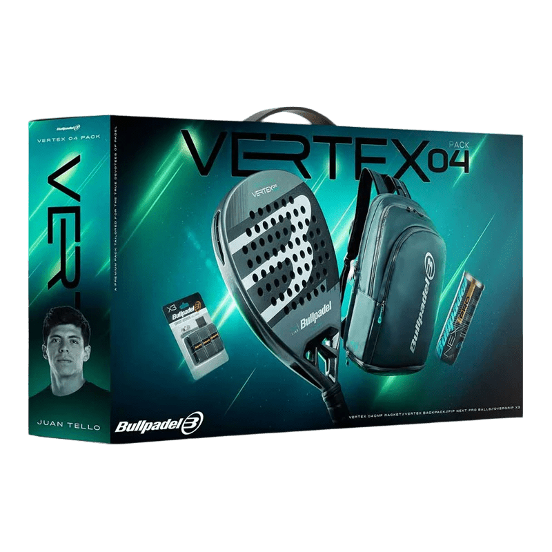 Bullpadel Vertex 04 Men's 2025 Padel Pack: Diamond Carbon Racket & Pro Accessories - CornerCanada