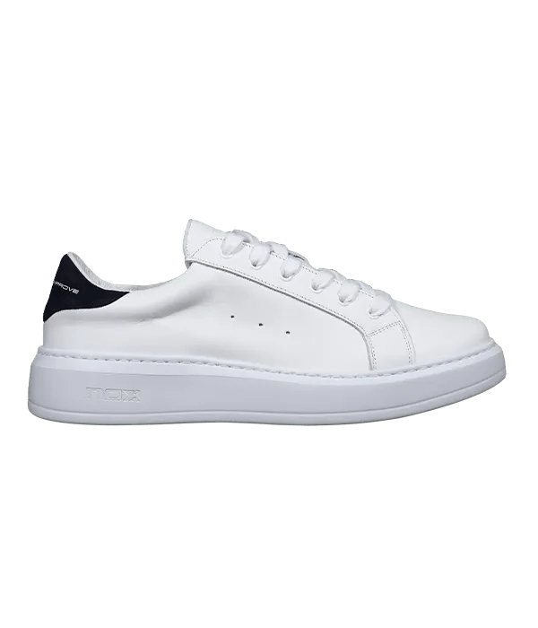 NOX Coorp White/Blue 2025 Padel Shoes: Nappa Leather Comfort, Grip & Durability - CornerCanada