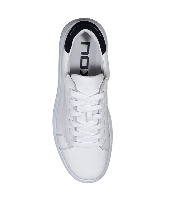 NOX Coorp White/Blue 2025 Padel Shoes: Nappa Leather Comfort, Grip & Durability - CornerCanada