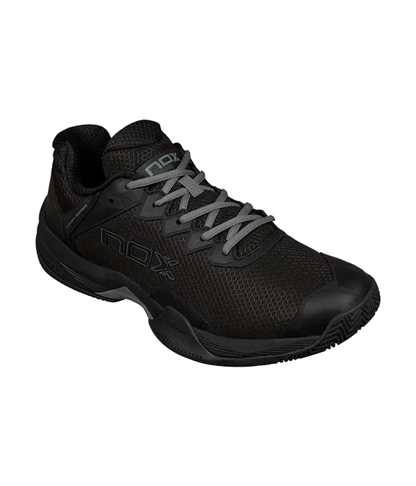 NOX ML10 Hexa Padel Shoes: Dynamic Black Slate Gray Grip & Stability - CornerCanada
