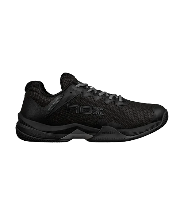 NOX ML10 Hexa Padel Shoes: Dynamic Black Slate Gray Grip & Stability - CornerCanada