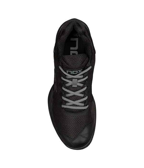 NOX ML10 Hexa Padel Shoes: Dynamic Black Slate Gray Grip & Stability - CornerCanada