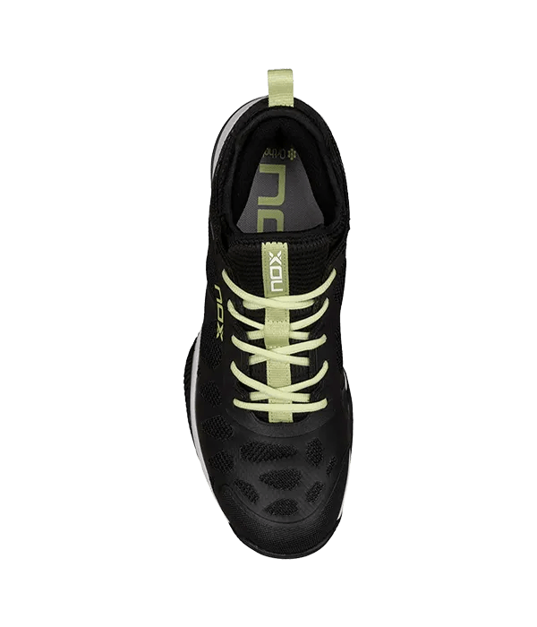 NOX NERBO Black/Soft Lime Padel Shoes - Supreme Grip, Stability & Energy Return - CornerCanada