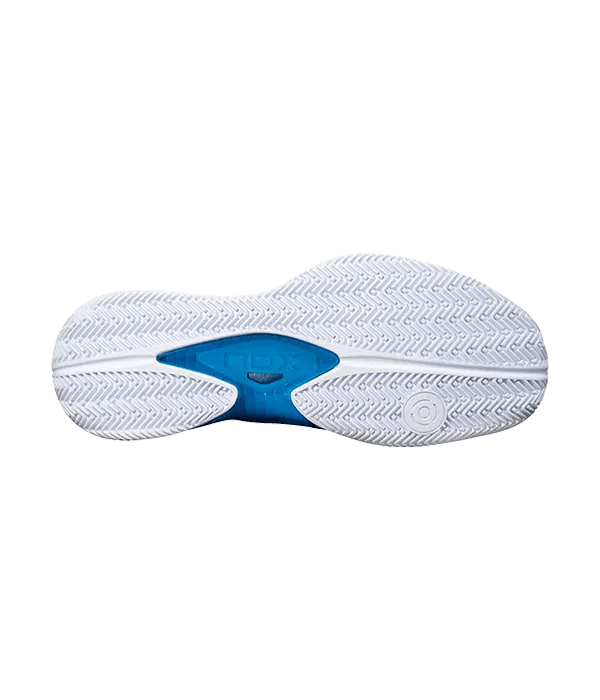 NOX Nerbo Padel Shoes: Dynamic Grip, Stability, Energy Return, White/Swedish Blue - CornerCanada