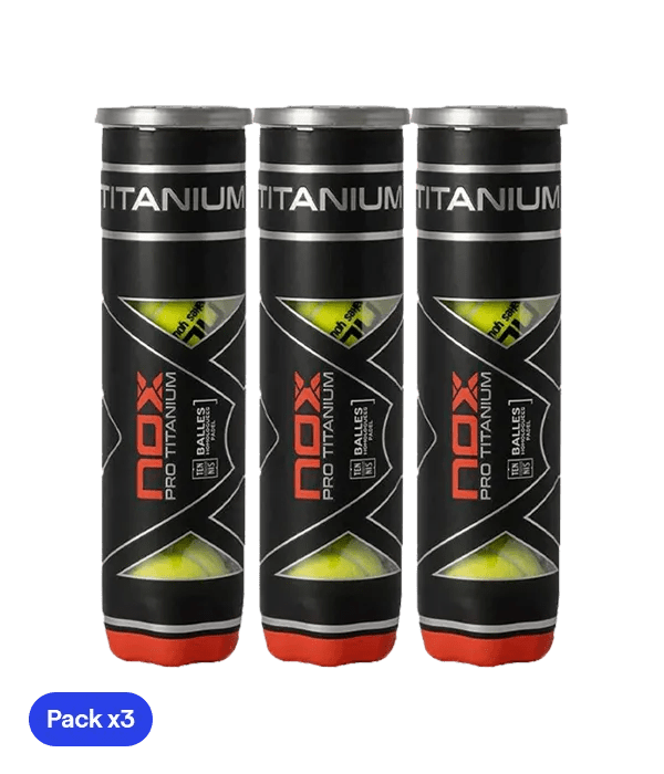 NOX Pro Titanium Padel Balls: 3 - Pack, 4 - Ball Cans, Elite Competition Performance - CornerCanada