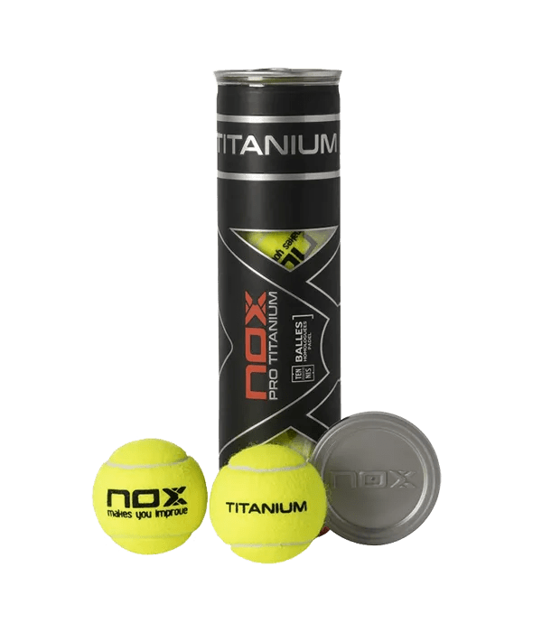 NOX Pro Titanium Padel Balls - High - Performance 4 - Ball Can for Competition - CornerCanada
