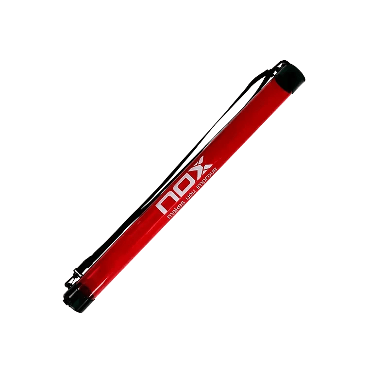 NOX Transparent Red Padel Tennis Ball Collector Tube with Strap - CornerCanada