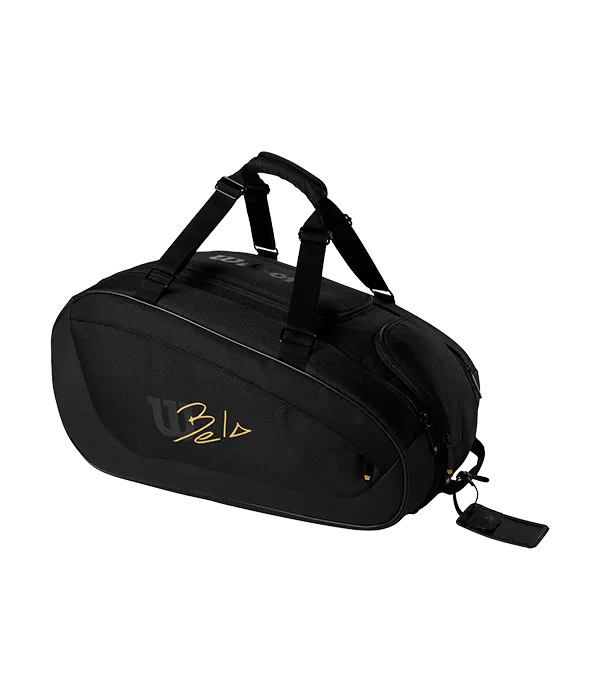 Wilson Bela Super Tour Padel Bag: Black, 6 - Racket Capacity, Thermal Protection - CornerCanada