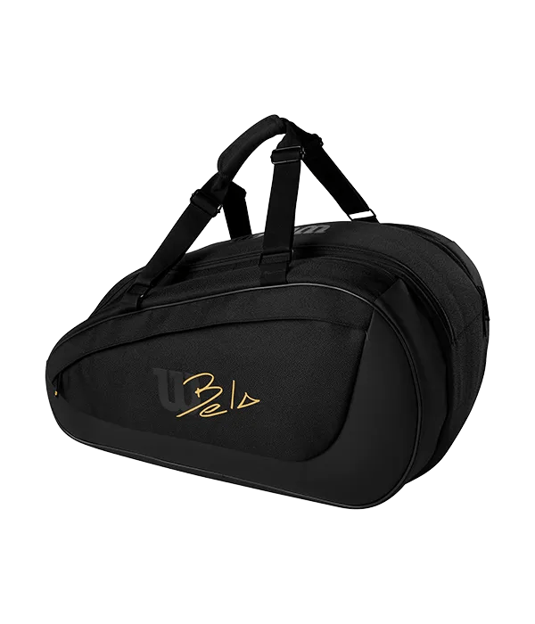 Wilson Bela Super Tour Padel Bag: Black, 6 - Racket Capacity, Thermal Protection - CornerCanada