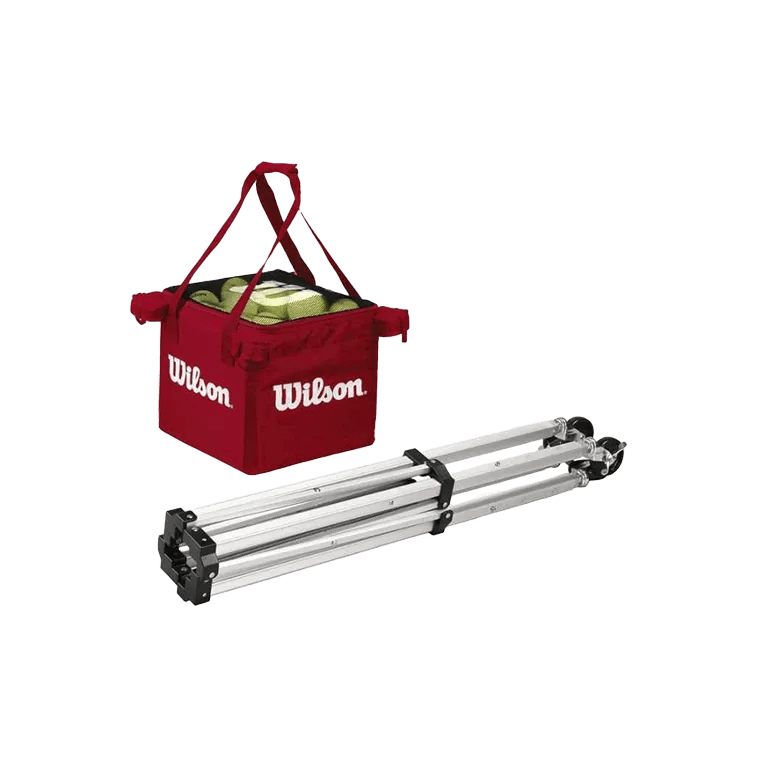 Wilson Foldable Padel Tennis Ball Basket with Convenient Rolling Wheels - CornerCanada