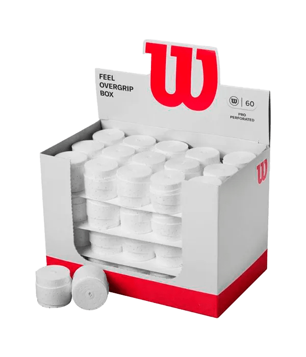 Wilson Padel Pro Perforated Overgrips Drum - 60 Count for Enhanced Grip - CornerCanada